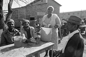 Beerhall: Patrons at the Xubeni section beerhall. The beerhalls