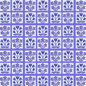 Tulips: A pattern of Dutch-inspired florals