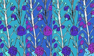 Tess Hines Designs: Pattern featuring beautiful purple flowers