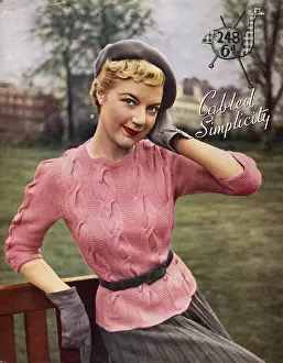 Guideline: Pattern for ladies cable-knit jumper