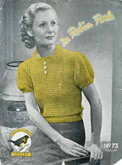 Guideline: Pattern for womens knitted short sleeved top from Robert Cle