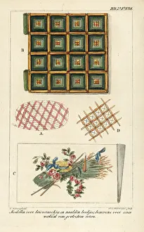 Interior Decoration: Patterns for letters and needle booklets, and