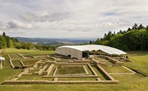 Nievre: Pature du Couvent excavations, Bibracte, Burgundy, France