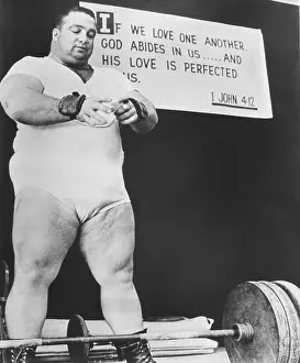 Strongman: Paul Anderson, performed at weight lifting and