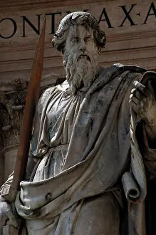 Bearded: Paul the Apostle (5-67 A.C). Statue. Saint Peter's Square. V