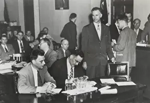Testified: Paul Crouch (standing), an ex-Communist, testified