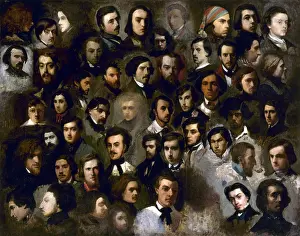 Watercolor: Paul Delaroche's Workshop