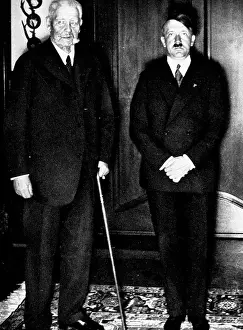 Cited: Paul von Hindenburg and Adolf Hitler