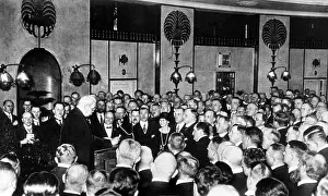 Hanover: Paul von Hindenburg holding a speech in Hanover, 1925