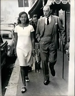 Remarque: Paulette Goddard, actress, and Eric Remarque in Rome