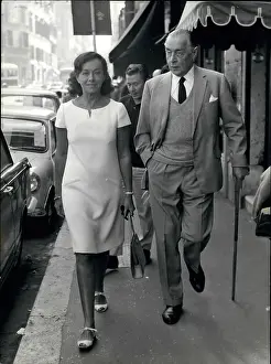 Remarque: Paulette Goddard, actress, and Eric Remarque in Rome