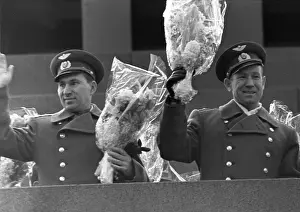 Tribune: Pavel Belyayev and Alexei Leonov, 1965