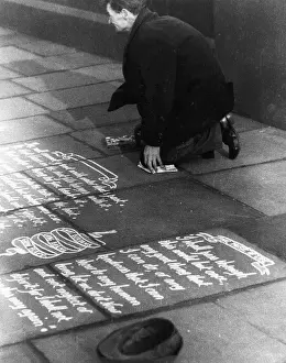 Borne: Pavement artist 1930s