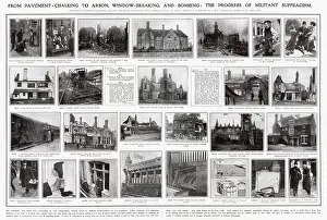 From pavement chalking to arson - suffragette methods