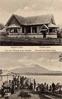 Jakarta: Pavilion and lake, Soekaboemi, West Java, Indonesia