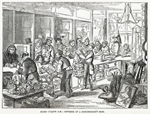 Pawnbroker: Pawnbroker's shop 1862