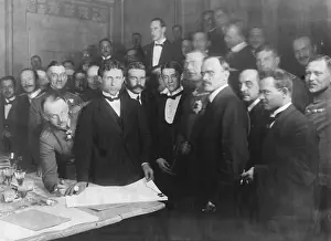 Diplomats: Peace agreement between Ukraine and Germany, 1918