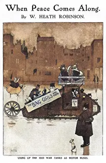 Peacetime: When Peace Comes Along by Heath Robinson, WW1