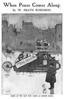 Peacetime: When Peace Comes Along by Heath Robinson, WW1