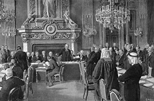 Peace Conference in Paris by Matania