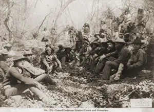 Interpreters: The peace Council between Geronimo (in bandana)