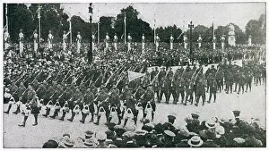 Processions: Peace Day Celebrations - Black Watch leading