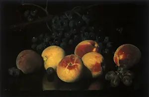 Peach: Peaches and Black Grapes