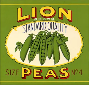 Peas: Peas in Pod Label