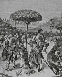 Lacroix: Peasant dances of the May Feasts. Facsimile of