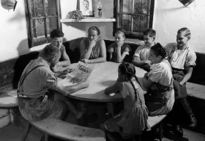 Parlor: Peasant family, 1930s