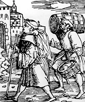Follows: A peasant pays the tithe