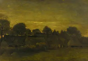 Impressionistic: Peasant Village at Dusk