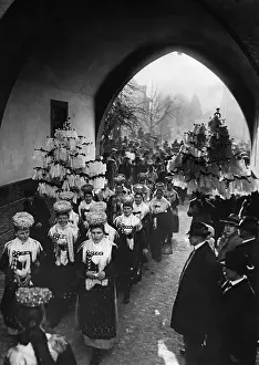 Bridal: Peasant wedding in the Black Forest, 1929