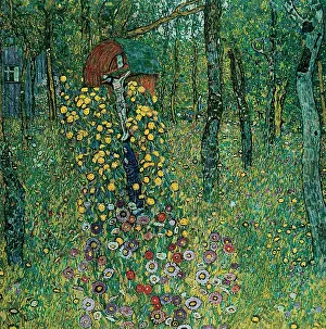 Peasant's Garden with crucifix