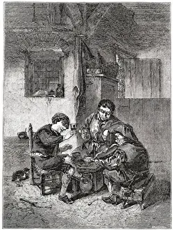 Ostade: Peasants Merrymaking, by Adriaen van Ostade