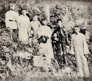 Aimed: Peasants in suburban counties of Shanghai held