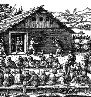 Feasting: Peast at kermesse of peasants