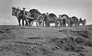 Benbecula: Peat carts, Benbecula, Outer Hebrides, Scotland