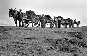 Benbecula: Peat carts, Benbecula, Outer Hebrides, Scotland
