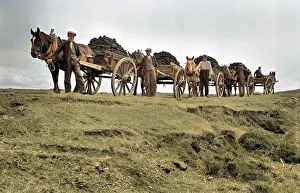 Benbecula: Peat carts, Benbecula, Outer Hebrides, Scotland