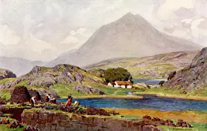 Connemara: Peat Cutting - Connemara