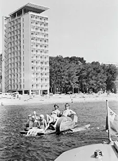 Pitsunda: Pedal boating, 1968