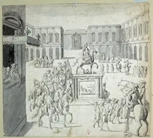 Xvii: Pedestal of statue of Louis XIV