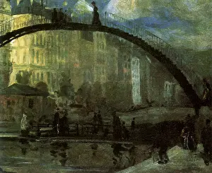 Villette: Pedestrian Bridge. Paris