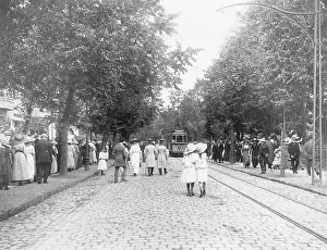 Allenstein: Pedestrians in Allenstein, 1912