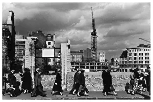 Pedestrains: PEDESTRIANS-LONDON-1954