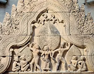 Guimet: Pediment. c. 967. Belonging to the temple of