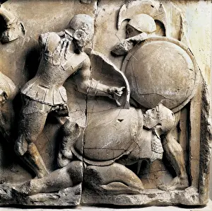 Trojans: Pediment and frieze from the treasury of the