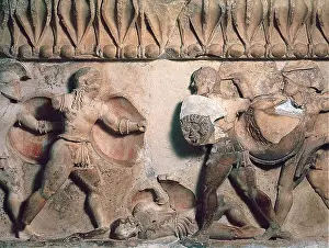 Siphnians: Pediment and frieze from the treasury of the Siphnians