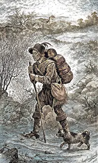 Pedlars: PEDLAR IN COUNTRYSIDE